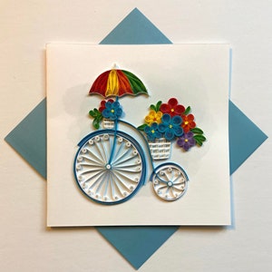 Flor- Cartão Quilling