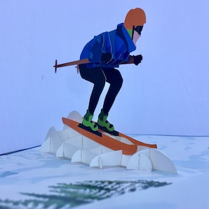 Ski - Carte pop-up