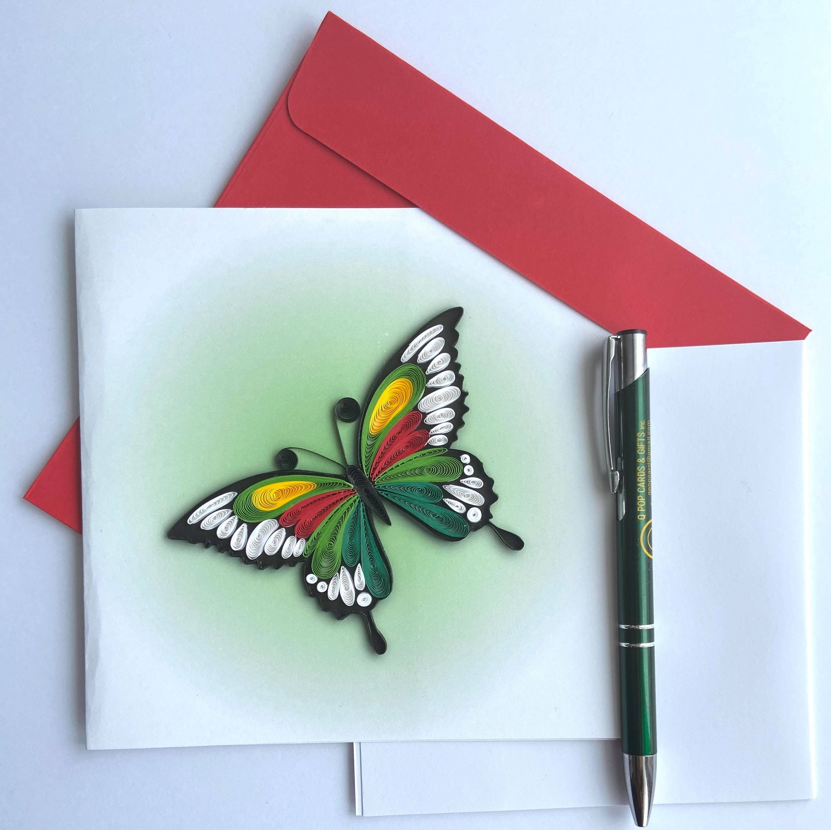 Butterfly Quilling Cards, Art Paper, Greeting Card, Quilling Card ...