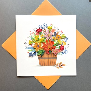 Flower- Quilling Card