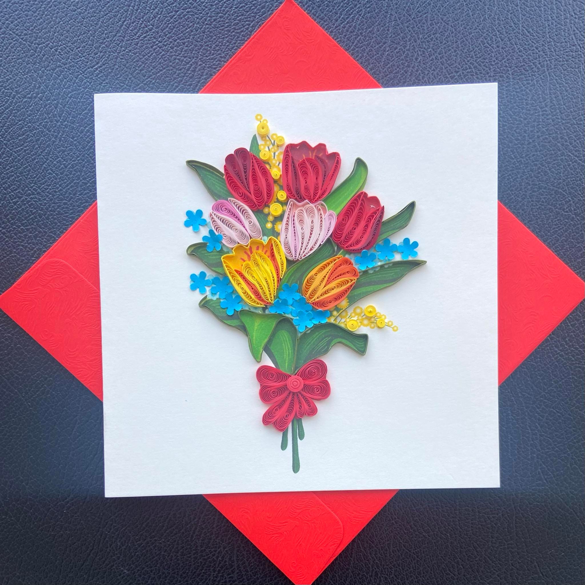 Flower Quilling Cards, Greeting Card, Handmade Card - Etsy