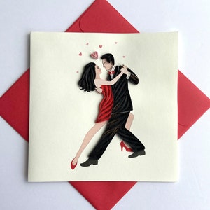 Danse - Carte Quilling