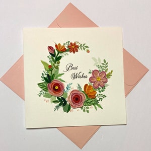 Flower- Quilling card