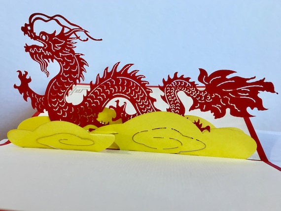 chinese new year pop up cards