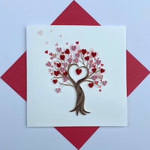 LOVE - Quilling Card, carte faite main