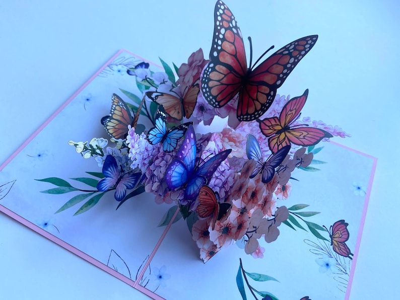 Butterfly - Pop up Card, Handmade Card - Etsy Canada