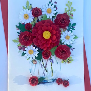 3D flower- handmade card