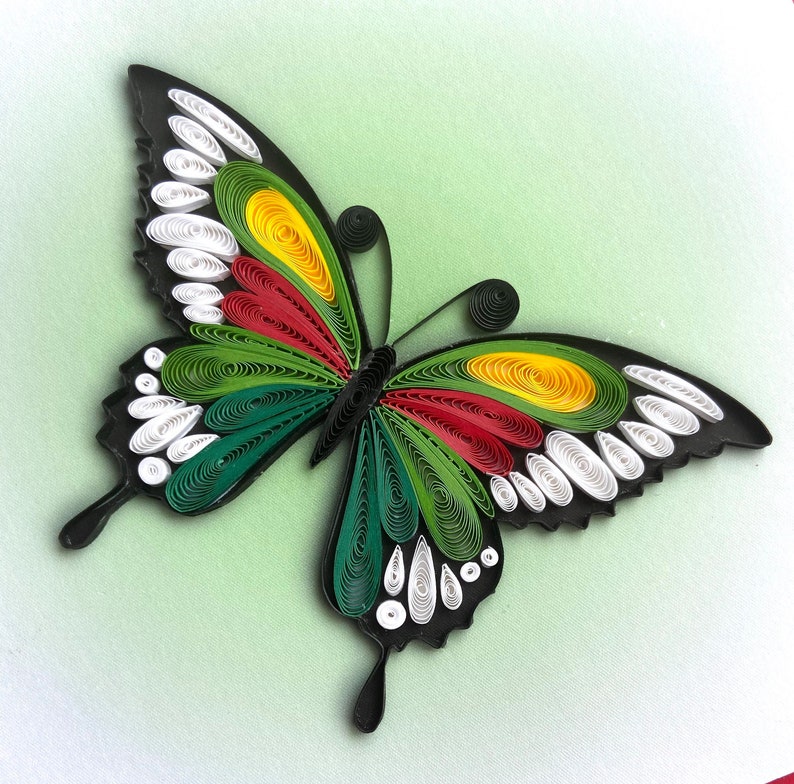 Butterfly Quilling Cards Art Paper Greeting Card Quilling Etsy