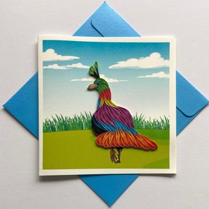 Bird- Quilling card, Art paper, greeting card