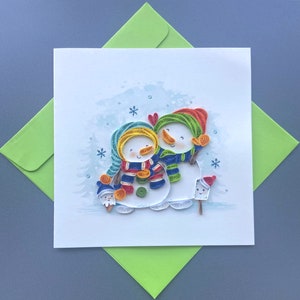 Christmas - Pop Up Card, Art paper, Greeting Card, Quilling Card, Craft cards, Handmade card.