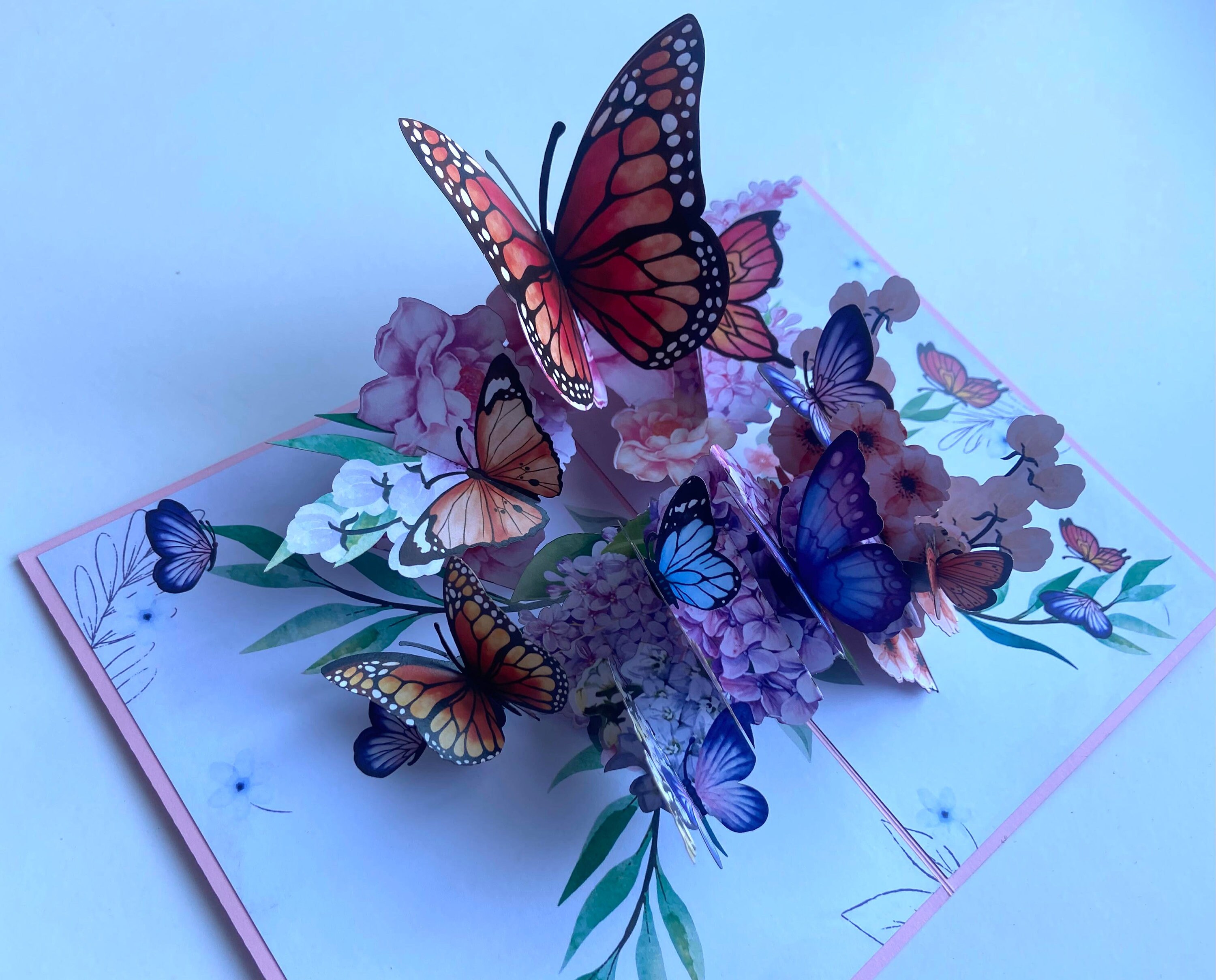 Butterfly - Pop up Card, Handmade Card - Etsy Canada
