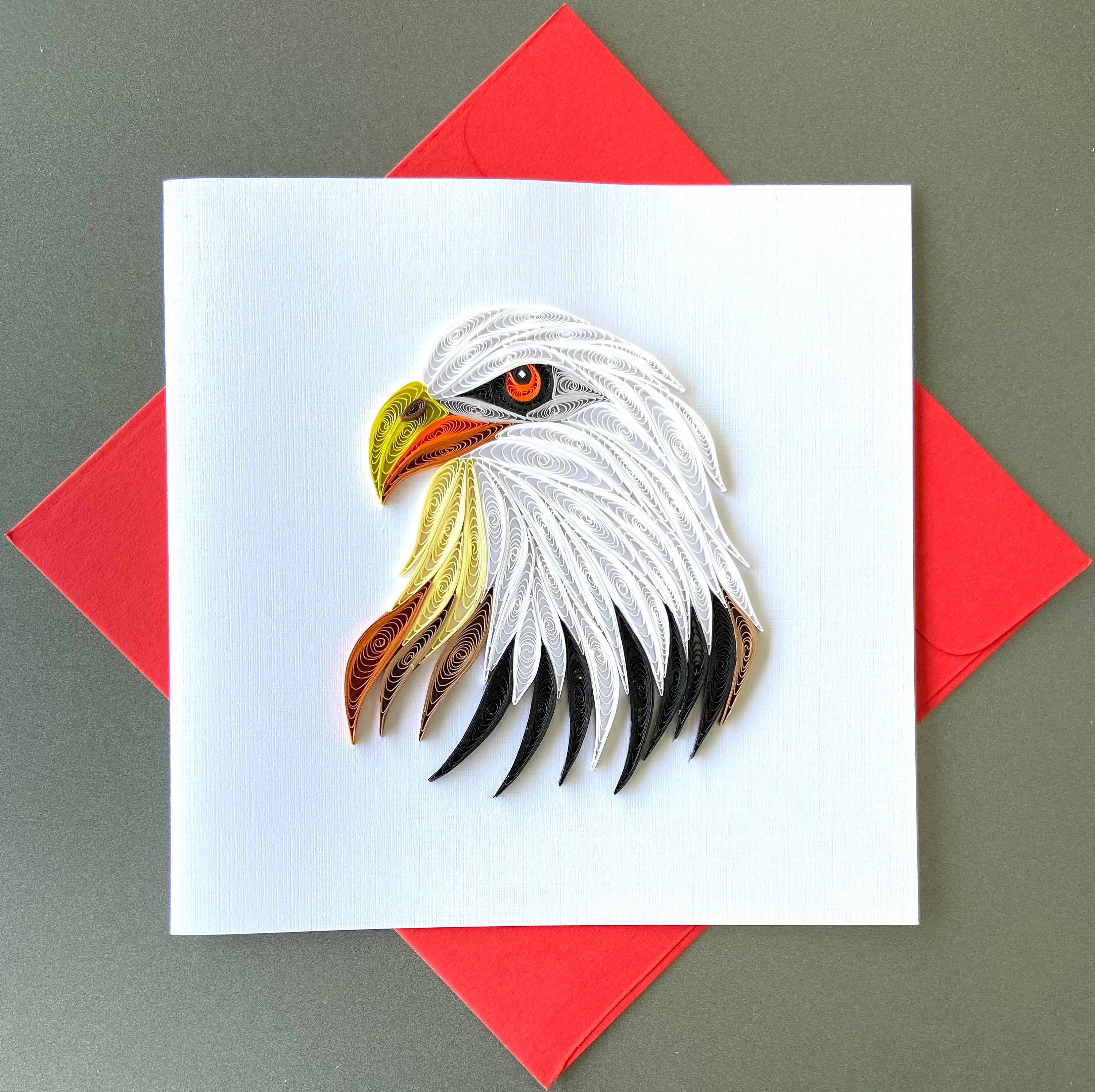 Eagle Quilling Card Etsy