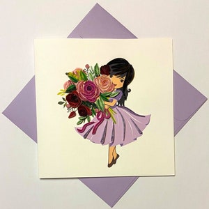 Flower - Quilling Card