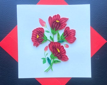 Flower - Quilling Cards, greeting card, handmade card