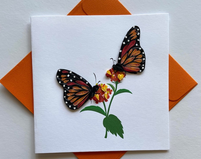 Butterflies- Quilling Card, Art Paper, Greeting Card, Quilling Card ...