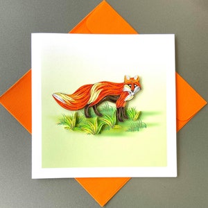Carte Fox Quilling