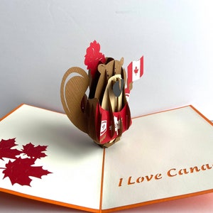 Love Canada - Carte pop-up