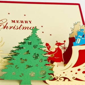 Santa Tree - Christmas Pop Up Card