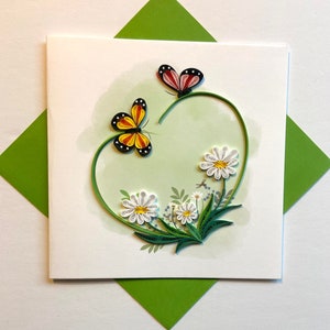 Papillon - Cartes de quilling