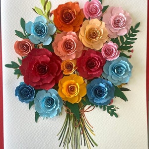 3D- Flower- Handmade card, Greeting card