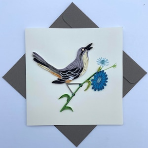 Bird- Quilling card, Art paper, Greeting card, Handmade card