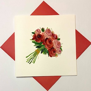 Flower- Quilling card