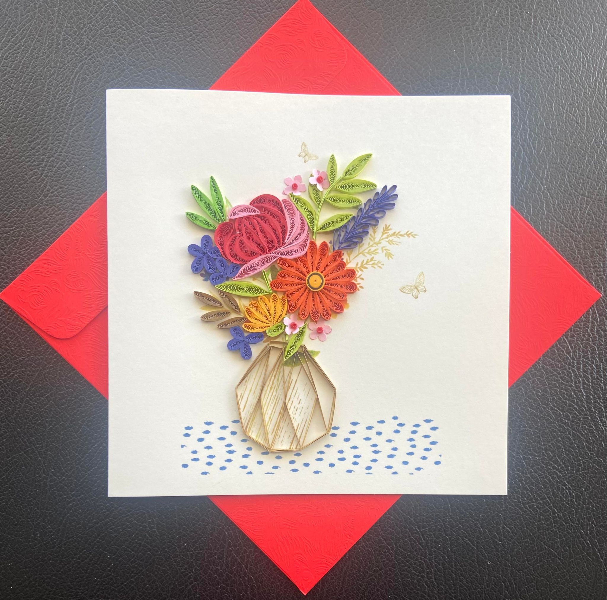 Flower - Quilling Card, Greeting Card, Art Paper - Etsy