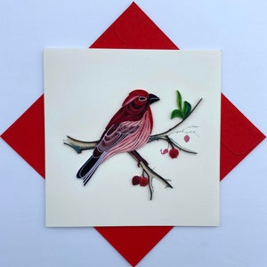 Bird- Quilling card, Art paper, Greeting card, Handmade card