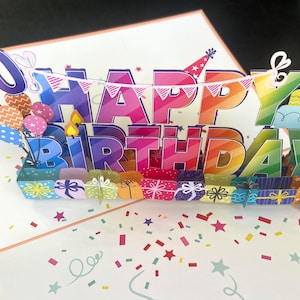 70e anniversaire - Carte pop-up