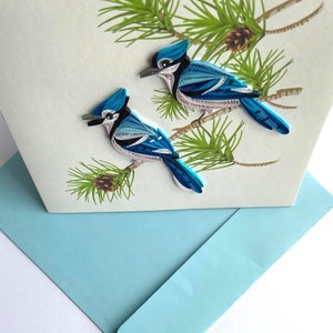 Blue Jay Bird Quilling Card, Art Paper, Greeting Card, Quilling Card ...