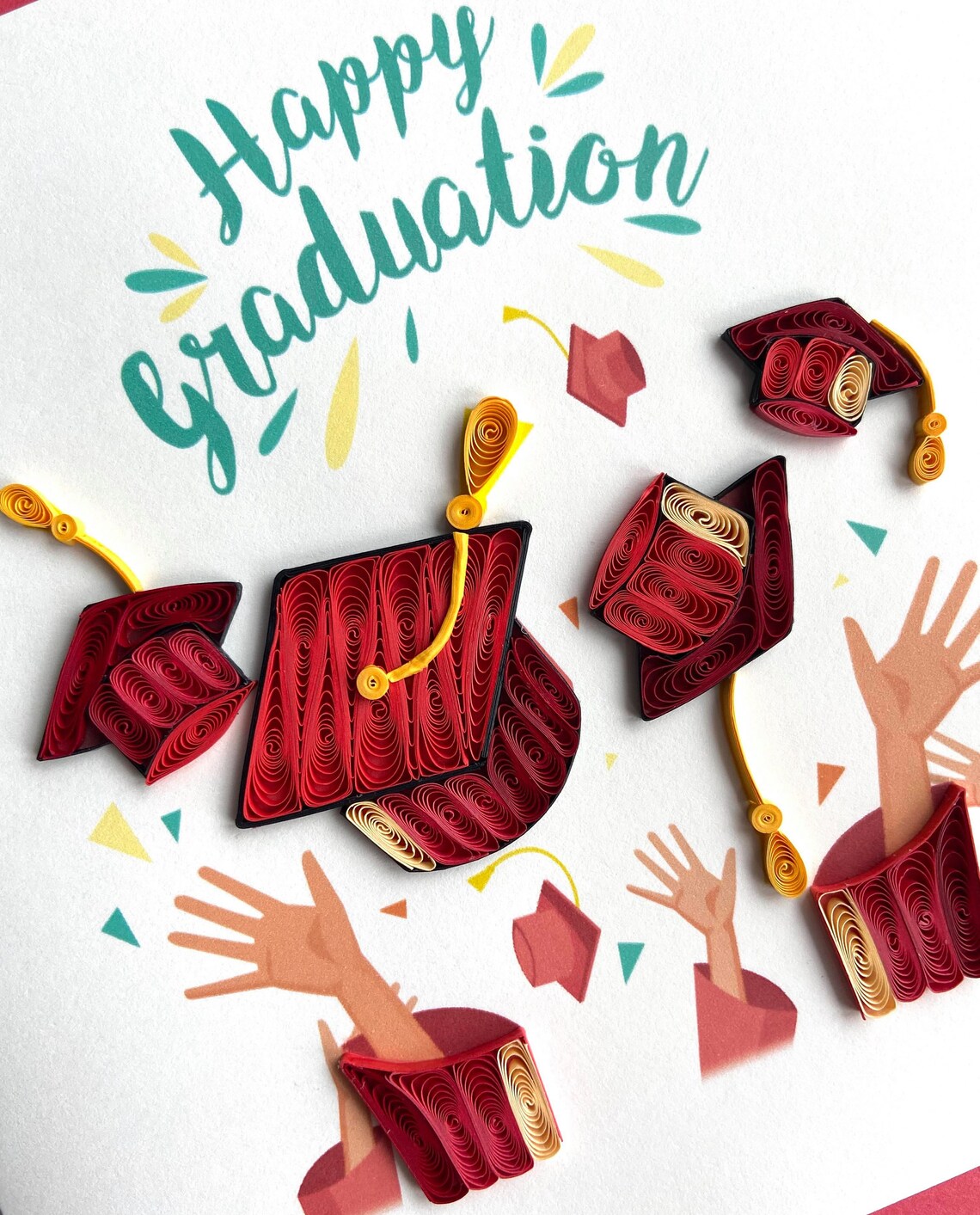 Graduation Quilling Card, Art Paper, Greeting Card, Quilling Card ...