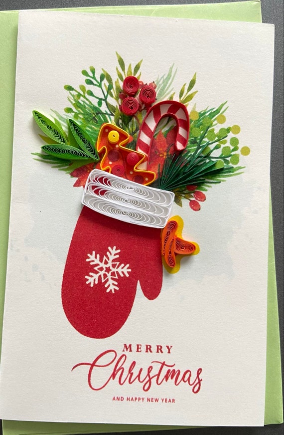 Twizler Carte De Noël Avec Arbre D'iceberg – Carte De Noël Mignonne – Carte De Noël Pour Femme Pour Elle – Carte De Noël Pour Homme Pour Lui