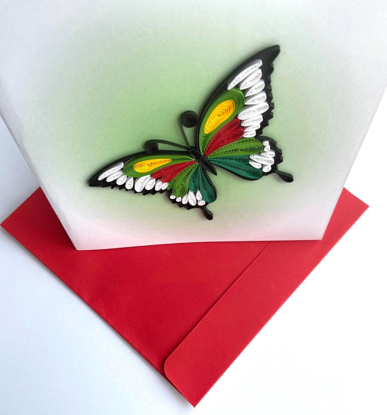 Butterfly Quilling Cards Art Paper Greeting Card Quilling Etsy