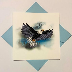 Carte Eagle- Quilling