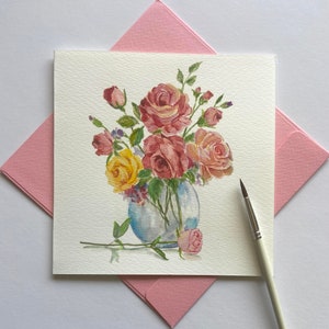 Hand Painting Card- Greeting card, handmade card