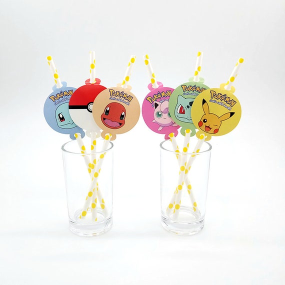 Ninjago Theme Straws Birthday Party Decoration Biodegradable Paper Straw Tube