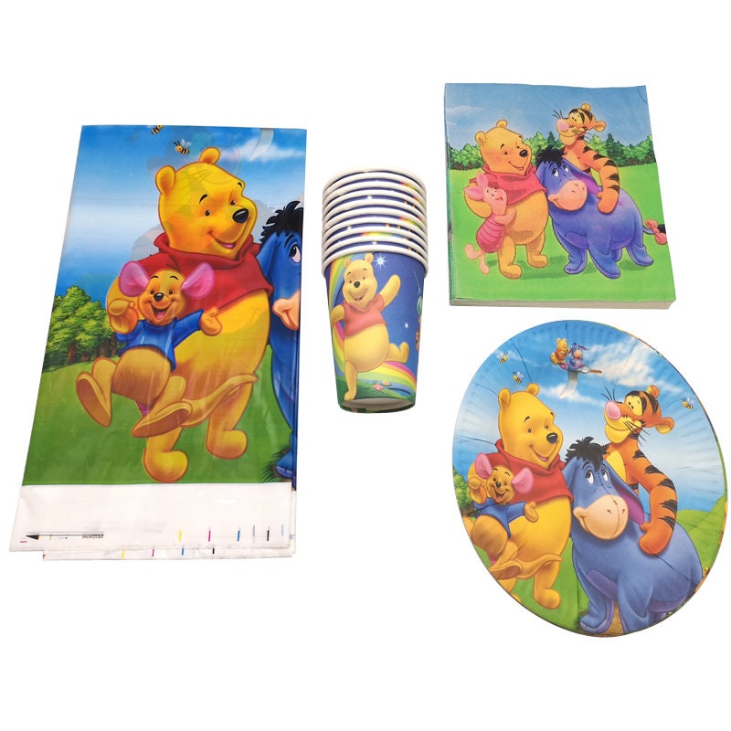61pcs/lot Kids Favors Winnie Pooh Theme Napkins Baby Shower Etsy