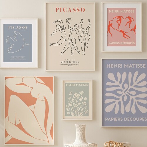 Gallery Wall Set of 6 Exhibition Gallery Wall Art Set Etsy