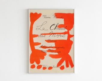 Pablo Picasso Print, Les Chants Des Morts, Minimalist Cubism Art, Picasso Exhibition, Modern Art Print, High Quality Print, Digital Download
