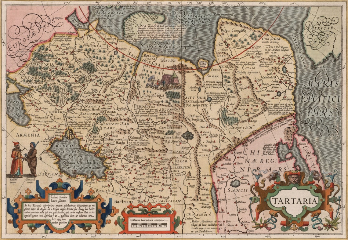 1623 Karte von Tartaria Tartariae Moscovia Nagaia | Etsy