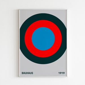 Bauhaus Print, Ausstellung, Wall Decor, Exhibition Wall Art, Bauhaus Poster, Museum Exhibition Printable Wall Art Digital Download