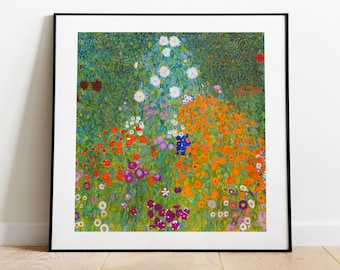 Gustav Klimt, Cottage Garden, Exhibition Poster, Art Gallery Poster, Art Prints, Digital Download, Klimt, Modern Home Decor, High Quality