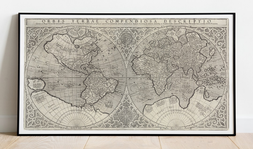 1607 Map Atlas Atlas Map Mercator - Il 8ynn america mexicana mapa 1607