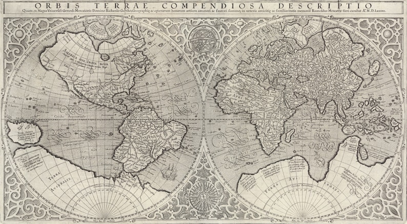 1607 Map Atlas Atlas Map Mercator - Il 794xN.3203252480 Ewcc