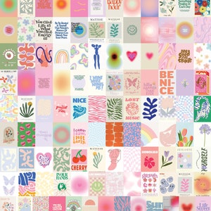 120 Danish Pastel Aesthetic Wall Collage Kit, VSCO, Girl Room Decor, Room Decor, Pinterest Prints, Dorm Decor Art, Bedroom Decor, Digital