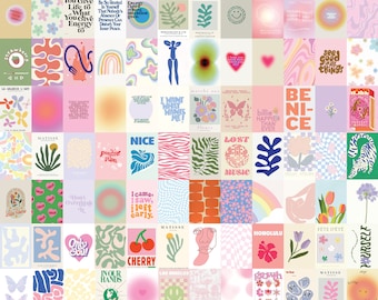 120 Danish Pastel Aesthetic Wall Collage Kit, VSCO, Girl Room Decor, Room Decor, Pinterest Prints, Dorm Decor Art, Bedroom Decor, Digital