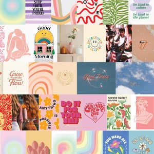 120 Danish Pastel Aesthetic Wall Collage Kit, VSCO, Girl Room Decor ...