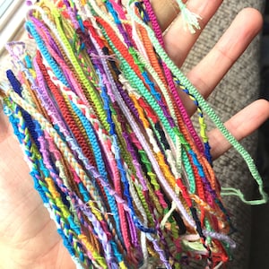 Bulk Set of Friendship Bracelets Random Mystery Mixed Lot of 5, 10 or 15