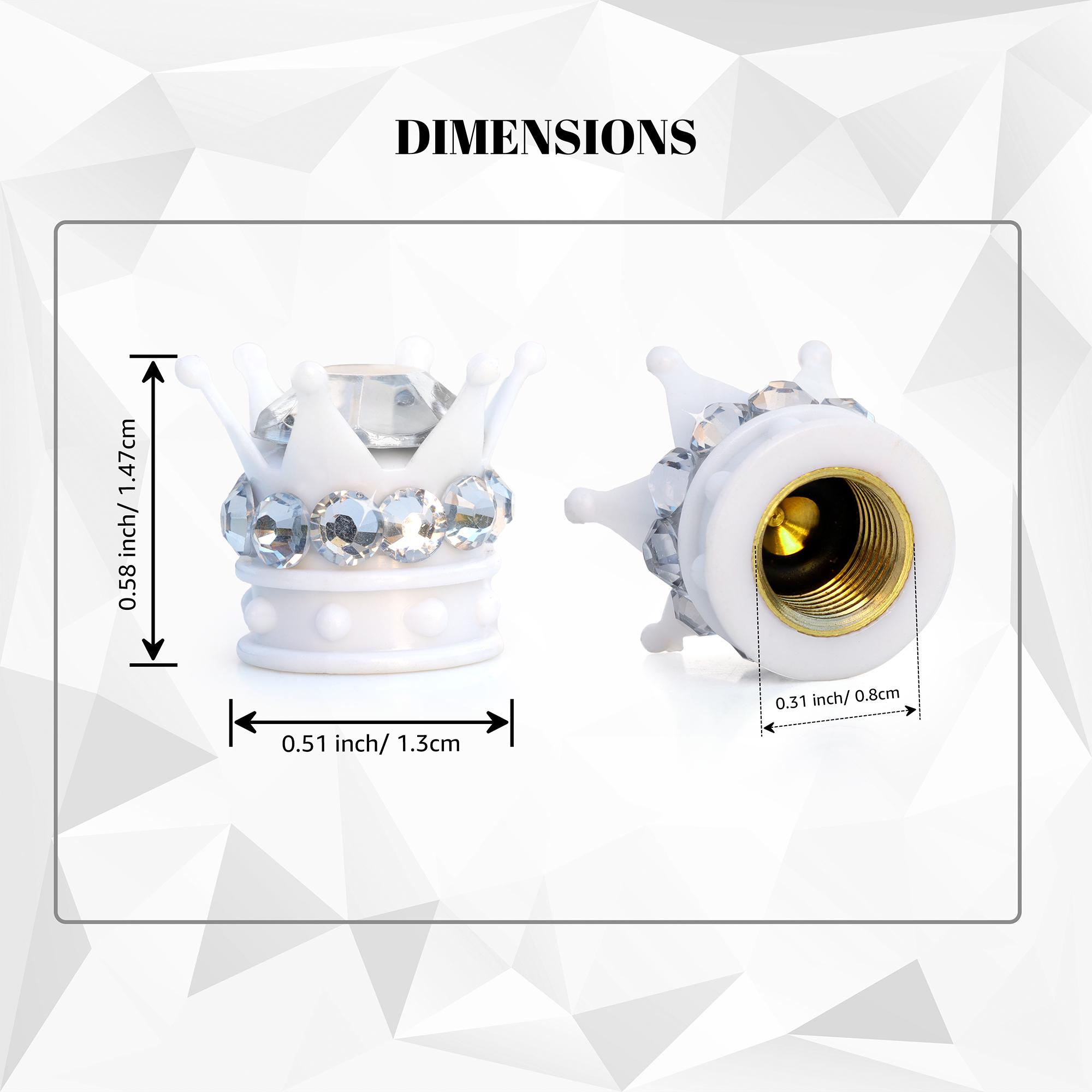 Bling Diamond White Crystal Car Truck Tire Wheel Air Stem Valve Dust Caps Covers | UK Bling Diamond White Crystal Car Truck Tire Wheel Air Stem Valve Dust Caps Covers | UK