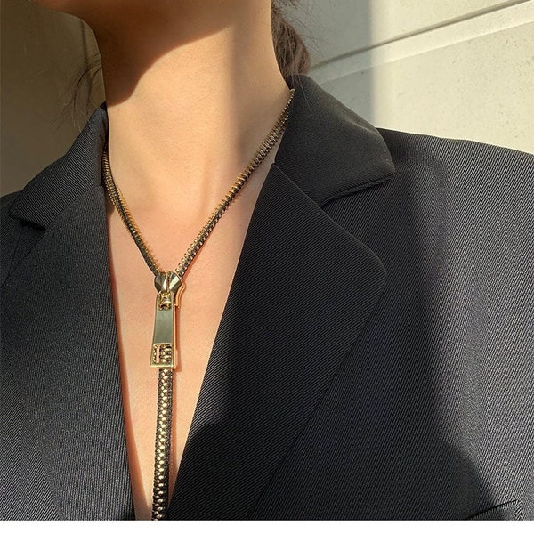 Zipper Necklace Etsy